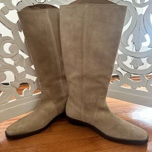 Madewell Suede Tan Heeled Boots